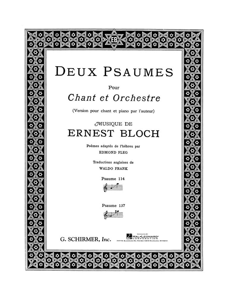 Deux psaumes (Psalms 114 and 137)